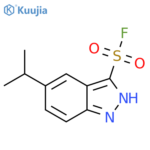 5-(propan-2-yl)-1H-indazole-3-sulfonyl fluoride structure