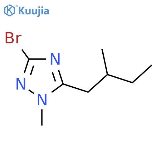 3-bromo-1-methyl-5-(2-methylbutyl)-1H-1,2,4-triazole structure