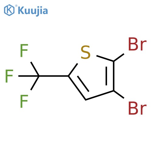 2,3-dibromo-5-(trifluoromethyl)thiophene structure