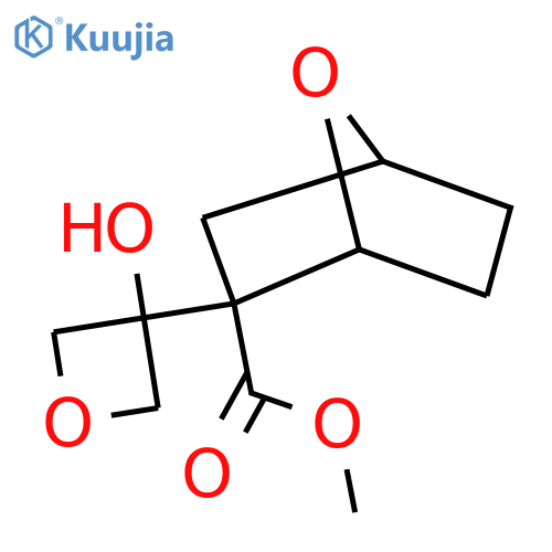 methyl 2-(3-hydroxyoxetan-3-yl)-7-oxabicyclo2.2.1heptane-2-carboxylate structure