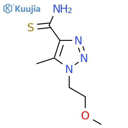 1-(2-methoxyethyl)-5-methyl-1H-1,2,3-triazole-4-carbothioamide structure