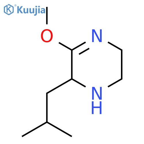 5-methoxy-6-(2-methylpropyl)-1,2,3,6-tetrahydropyrazine structure