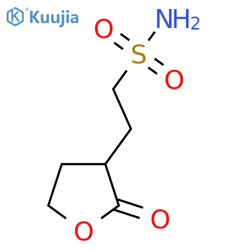 2-(2-oxooxolan-3-yl)ethane-1-sulfonamide structure