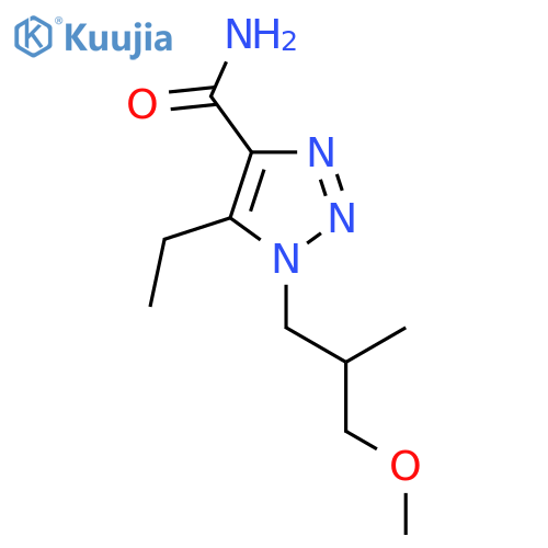 5-ethyl-1-(3-methoxy-2-methylpropyl)-1H-1,2,3-triazole-4-carboxamide structure