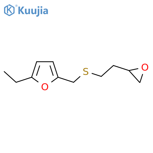 2-ethyl-5-({2-(oxiran-2-yl)ethylsulfanyl}methyl)furan structure