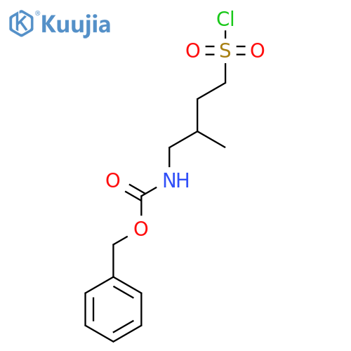benzyl N-4-(chlorosulfonyl)-2-methylbutylcarbamate structure