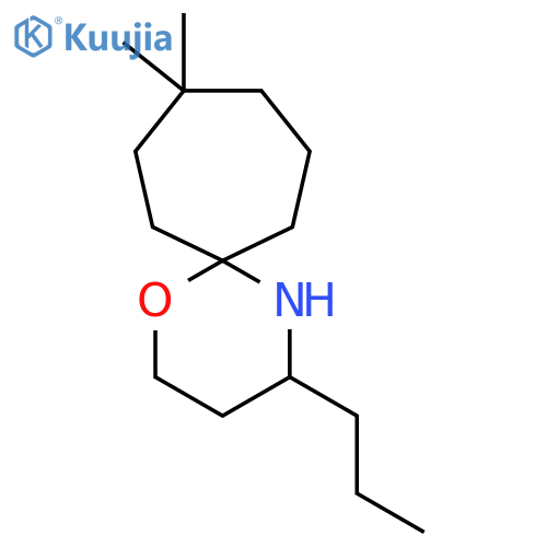 9,9-dimethyl-4-propyl-1-oxa-5-azaspiro5.6dodecane structure