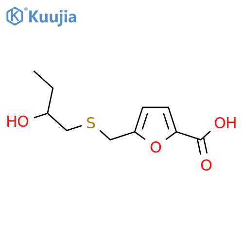 5-{(2-hydroxybutyl)sulfanylmethyl}furan-2-carboxylic acid structure