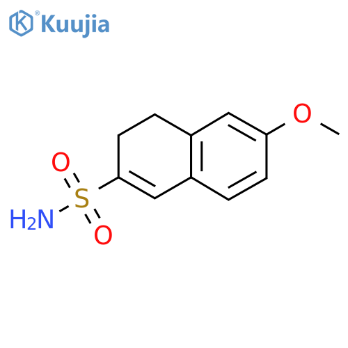 6-methoxy-3,4-dihydronaphthalene-2-sulfonamide structure