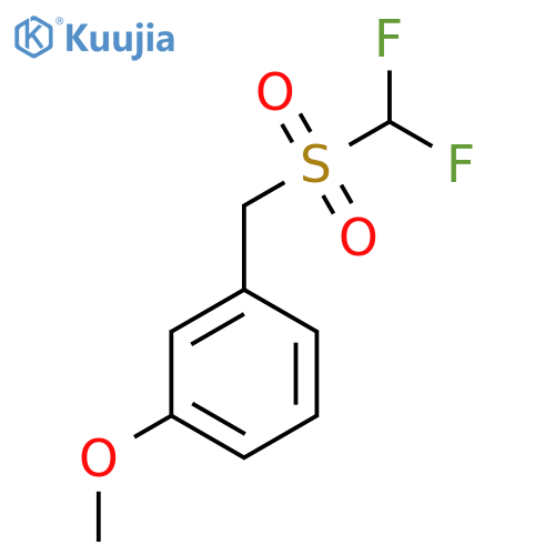 1-(difluoromethanesulfonylmethyl)-3-methoxybenzene structure