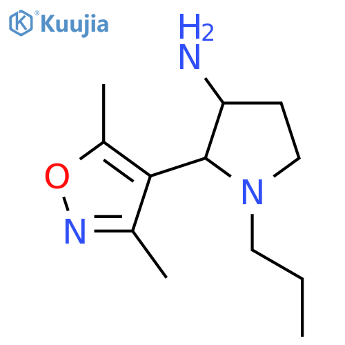 2-(dimethyl-1,2-oxazol-4-yl)-1-propylpyrrolidin-3-amine structure