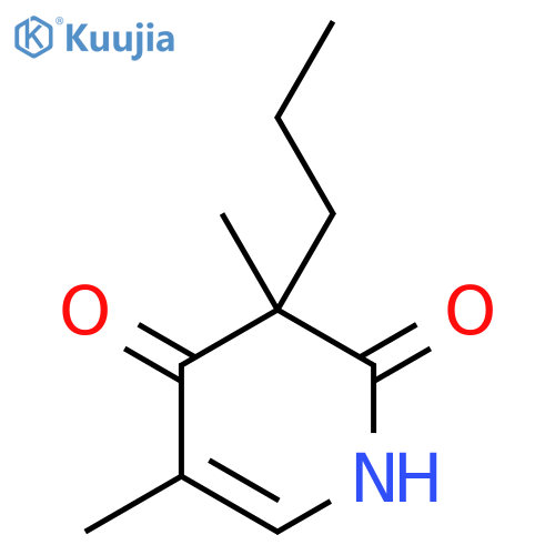 3,5-dimethyl-3-propyl-1,2,3,4-tetrahydropyridine-2,4-dione structure