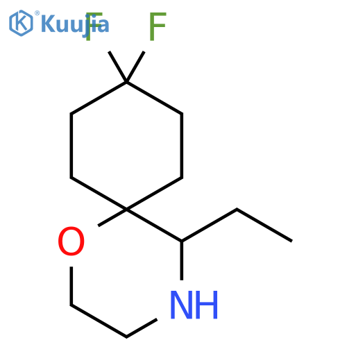 5-ethyl-9,9-difluoro-1-oxa-4-azaspiro5.5undecane structure