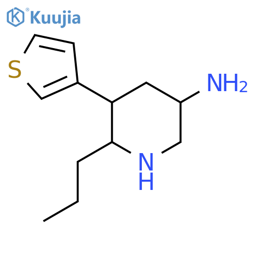 6-propyl-5-(thiophen-3-yl)piperidin-3-amine structure