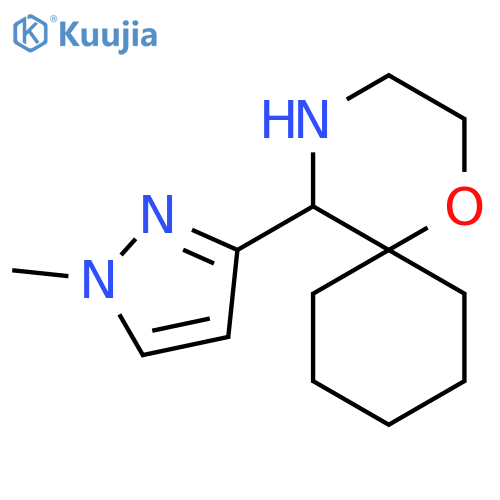5-(1-methyl-1H-pyrazol-3-yl)-1-oxa-4-azaspiro5.5undecane structure