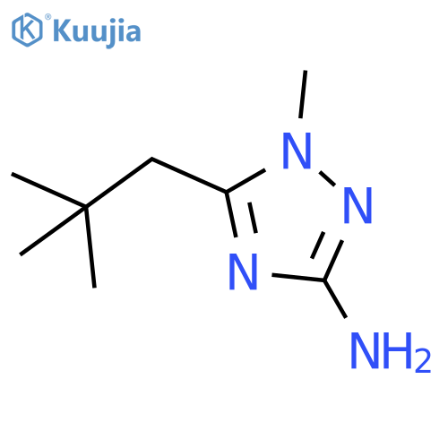 5-(2,2-dimethylpropyl)-1-methyl-1H-1,2,4-triazol-3-amine structure