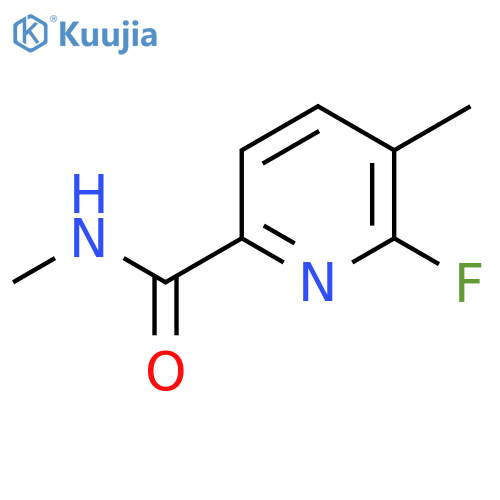6-fluoro-N,5-dimethylpyridine-2-carboxamide structure