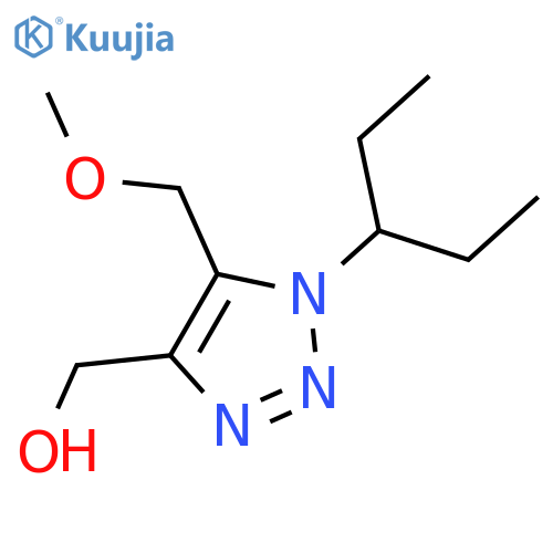 5-(methoxymethyl)-1-(pentan-3-yl)-1H-1,2,3-triazol-4-ylmethanol structure