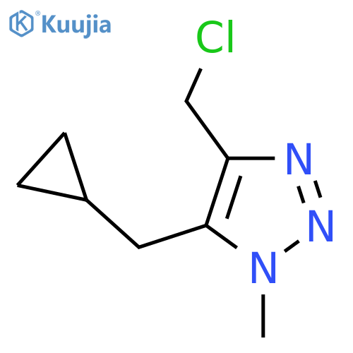 4-(chloromethyl)-5-(cyclopropylmethyl)-1-methyl-1H-1,2,3-triazole structure