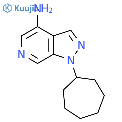 1-cycloheptyl-1H-pyrazolo3,4-cpyridin-4-amine structure