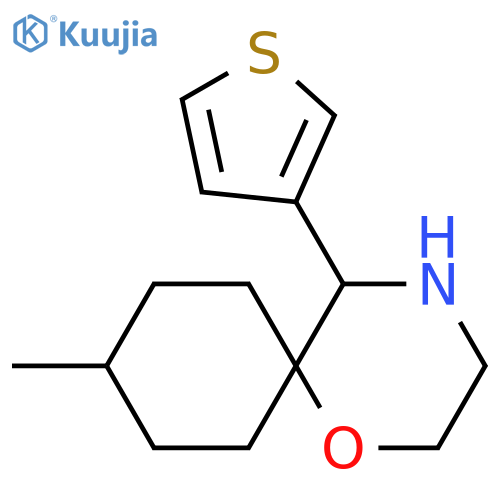 9-methyl-5-(thiophen-3-yl)-1-oxa-4-azaspiro5.5undecane structure