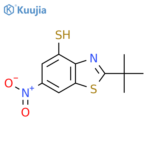2-Tert-butyl-6-nitro-1,3-benzothiazole-4-thiol structure