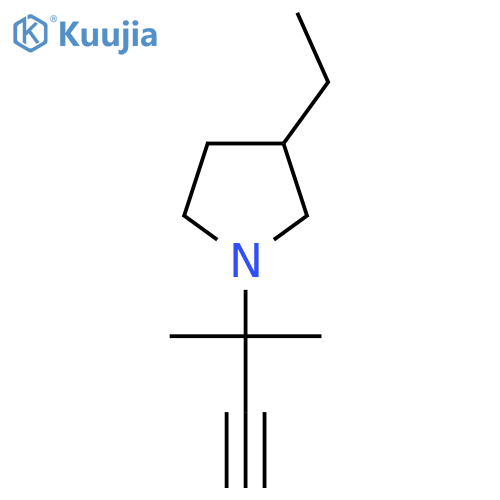 3-ethyl-1-(2-methylbut-3-yn-2-yl)pyrrolidine structure