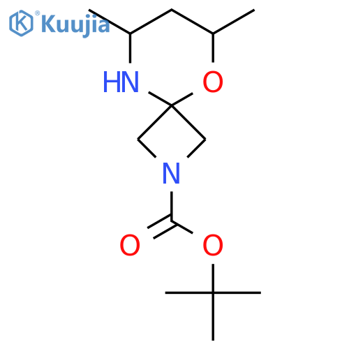 tert-butyl 6,8-dimethyl-5-oxa-2,9-diazaspiro3.5nonane-2-carboxylate structure