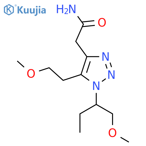 2-1-(1-methoxybutan-2-yl)-5-(2-methoxyethyl)-1H-1,2,3-triazol-4-ylacetamide structure