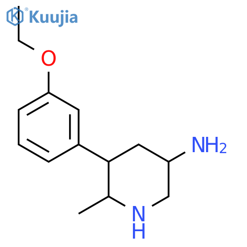 5-(3-ethoxyphenyl)-6-methylpiperidin-3-amine structure