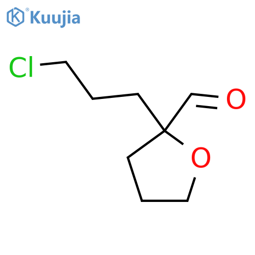 2-(3-chloropropyl)oxolane-2-carbaldehyde structure