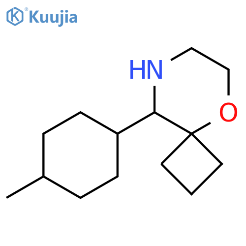 9-(4-methylcyclohexyl)-5-oxa-8-azaspiro3.5nonane structure