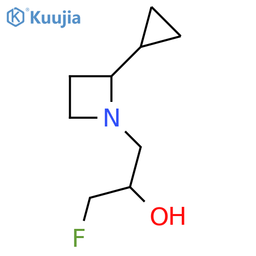 1-(2-Cyclopropylazetidin-1-yl)-3-fluoropropan-2-ol structure