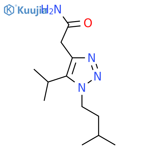 2-1-(3-methylbutyl)-5-(propan-2-yl)-1H-1,2,3-triazol-4-ylacetamide structure