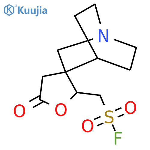 {5'-oxo-4-azaspirobicyclo2.2.2octane-2,3'-oxolane-2'-yl}methanesulfonyl fluoride structure