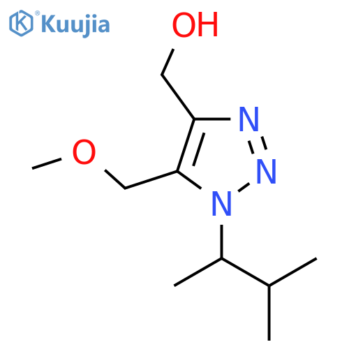 5-(methoxymethyl)-1-(3-methylbutan-2-yl)-1H-1,2,3-triazol-4-ylmethanol structure