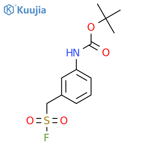 tert-butyl N-{3-(fluorosulfonyl)methylphenyl}carbamate structure