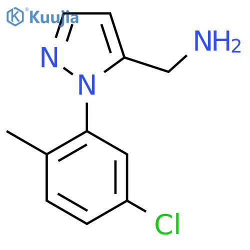 1-(5-chloro-2-methylphenyl)-1H-pyrazol-5-ylmethanamine structure