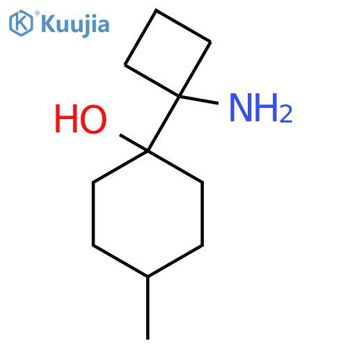 1-(1-aminocyclobutyl)-4-methylcyclohexan-1-ol structure