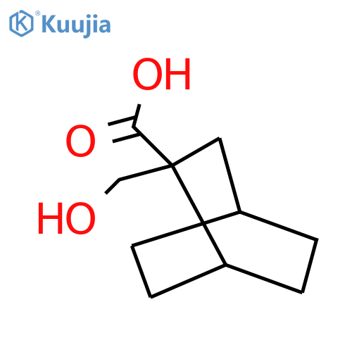 2-(hydroxymethyl)bicyclo2.2.2octane-2-carboxylic acid structure
