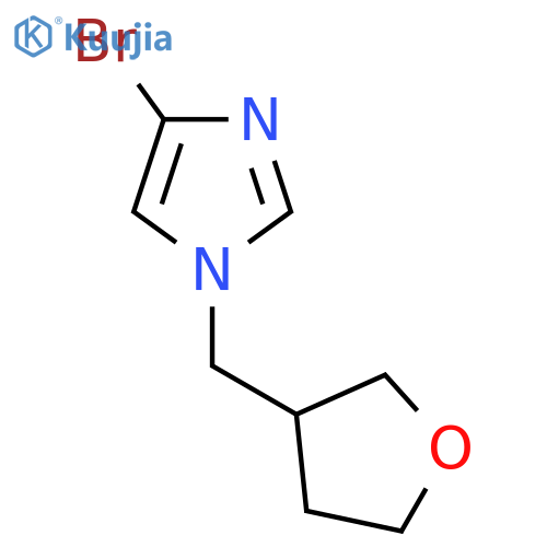 4-bromo-1-(oxolan-3-ylmethyl)-1H-imidazole structure