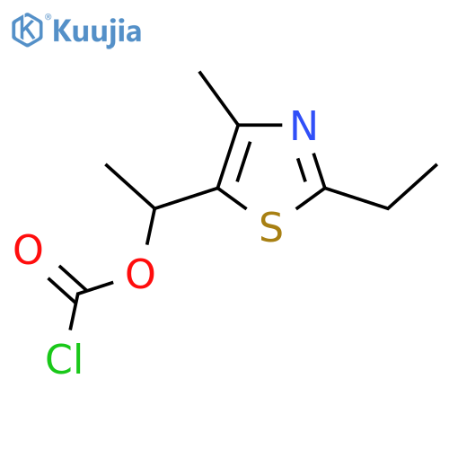 1-(2-ethyl-4-methyl-1,3-thiazol-5-yl)ethyl chloroformate structure