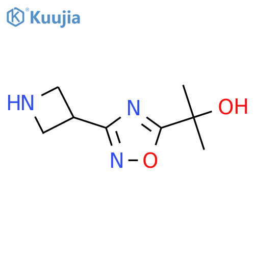2-3-(azetidin-3-yl)-1,2,4-oxadiazol-5-ylpropan-2-ol structure