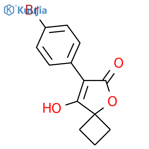 7-(4-bromophenyl)-8-hydroxy-5-oxaspiro3.4oct-7-en-6-one structure