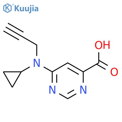 6-cyclopropyl(prop-2-yn-1-yl)aminopyrimidine-4-carboxylic acid structure