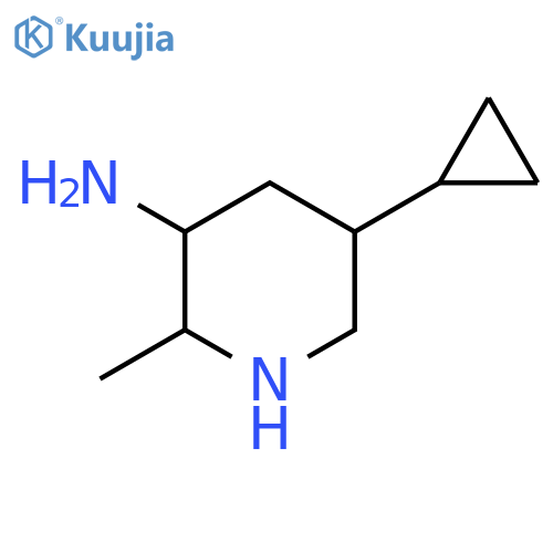 5-cyclopropyl-2-methylpiperidin-3-amine structure