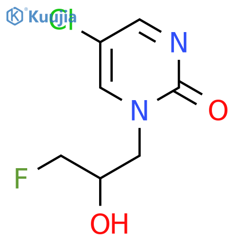 5-Chloro-1-(3-fluoro-2-hydroxypropyl)-1,2-dihydropyrimidin-2-one structure
