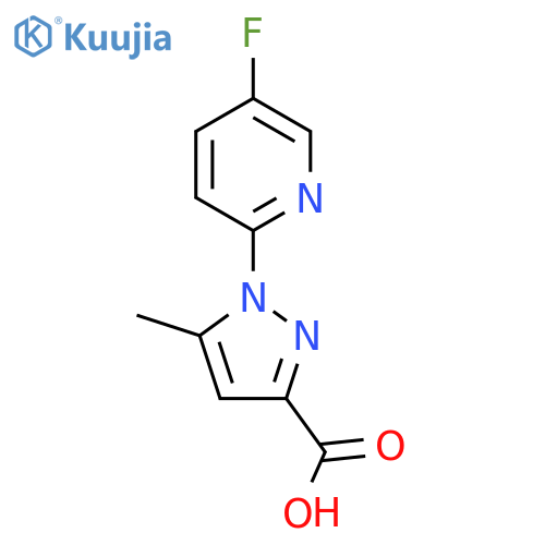 1-(5-fluoropyridin-2-yl)-5-methyl-1H-pyrazole-3-carboxylic acid structure