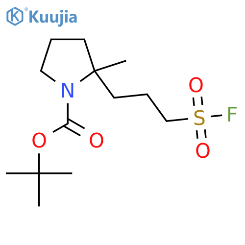 tert-butyl 2-3-(fluorosulfonyl)propyl-2-methylpyrrolidine-1-carboxylate structure