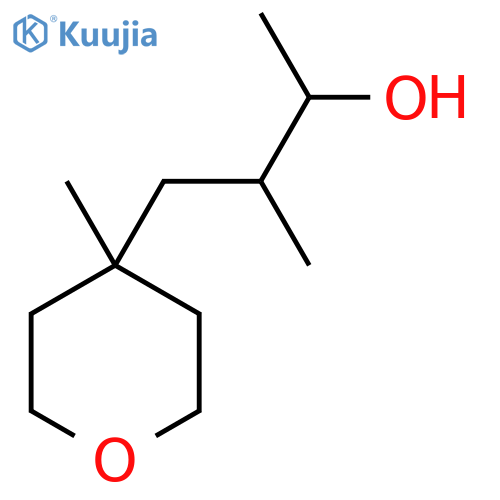 3-Methyl-4-(4-methyloxan-4-yl)butan-2-ol structure